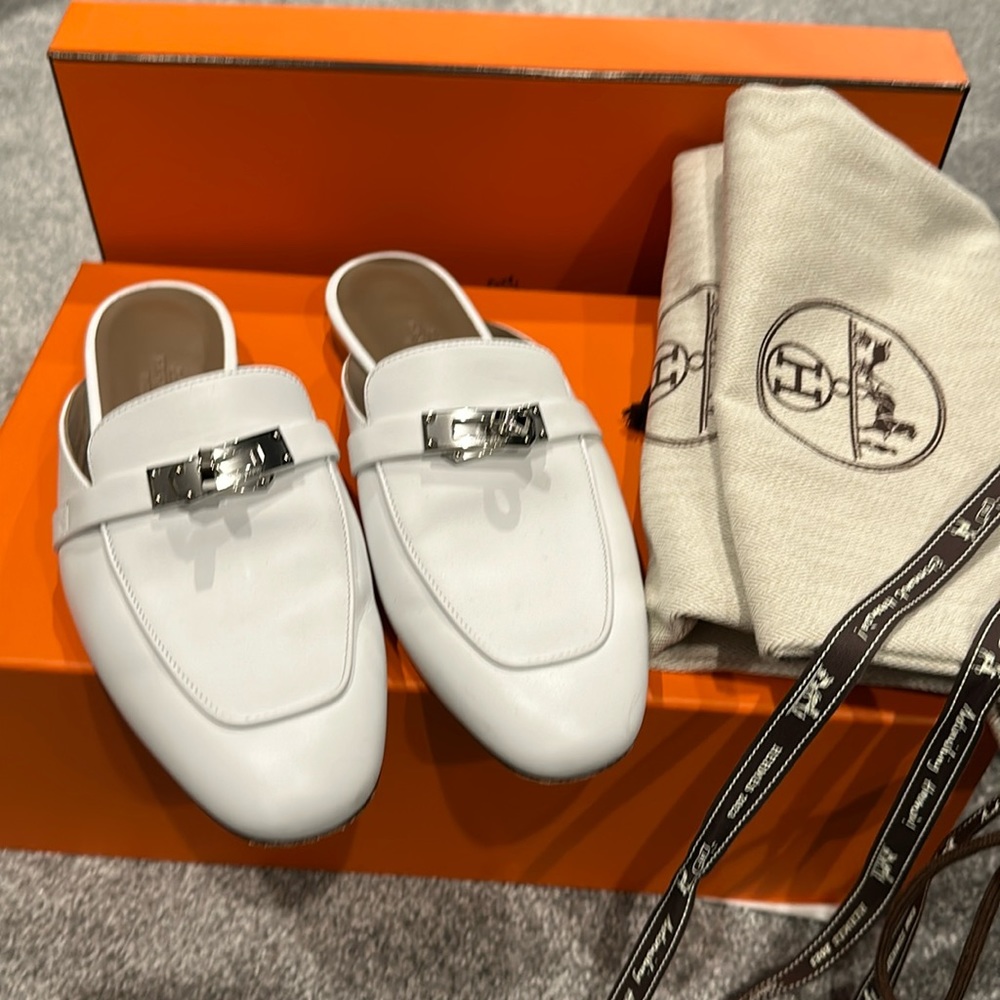 Authentic Hermes slides - mule